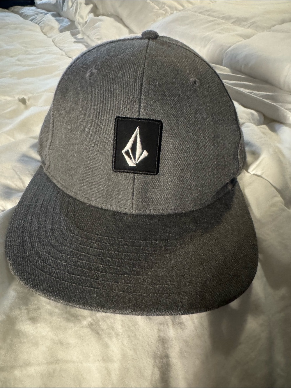 Volcom Dark Gray Two-Tone Flat Brim Hat